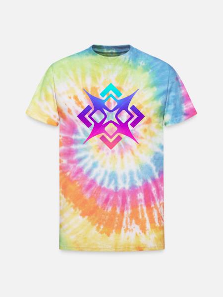 Prismatic Star Glyph - Unisex Tie Dye T-Shirt - rainbow