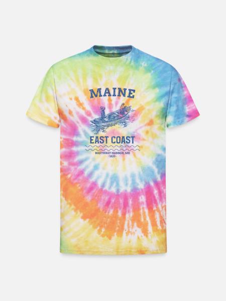 east_coast_boothbay - Unisex Tie Dye T-Shirt - rainbow