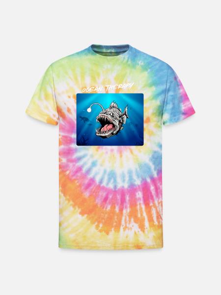 Ocean_Therapy - Unisex Tie Dye T-Shirt - rainbow