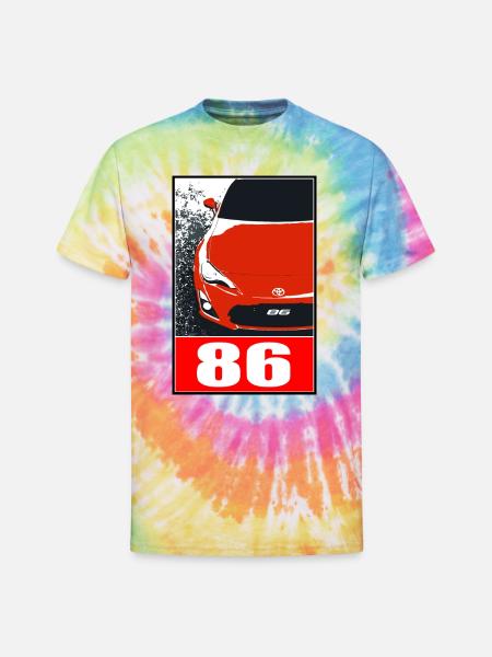 Toyota 86 (2) - Unisex Tie Dye T-Shirt - rainbow