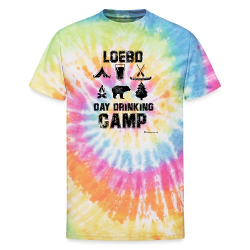 LOEBD Day Drinking Camp - Unisex Tie Dye T-Shirt