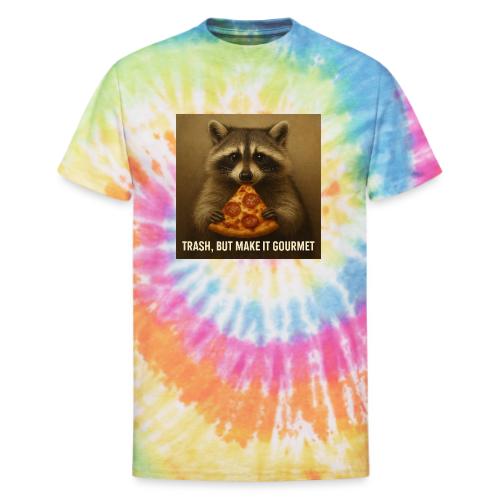 Gourmet Pizza Raccoon - Unisex Tie Dye T-Shirt