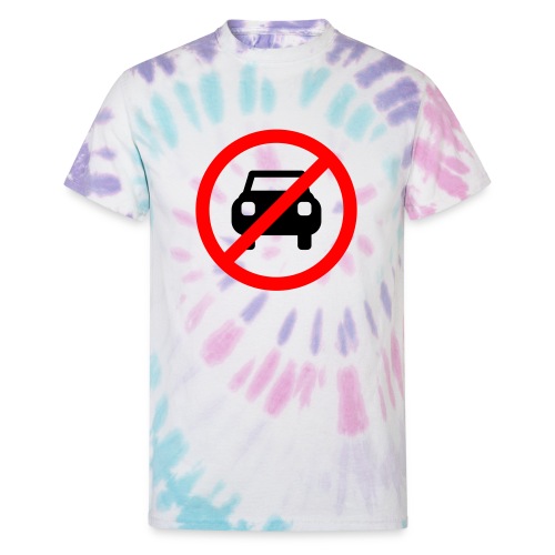 anti-car logo - Unisex Tie Dye T-Shirt