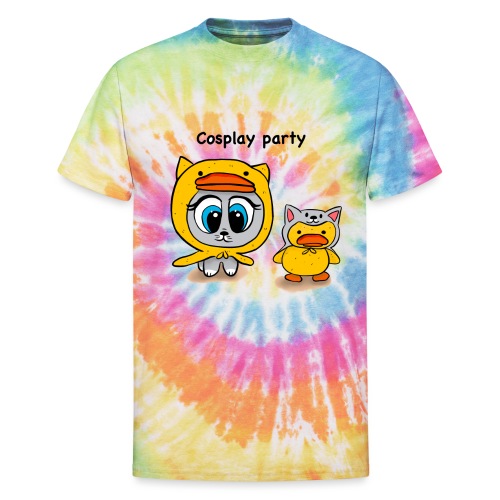 Cosplay party yellow - Unisex Tie Dye T-Shirt