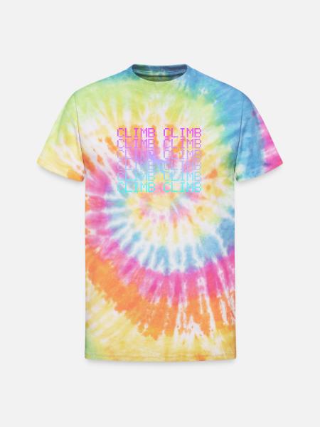 climb - Unisex Tie Dye T-Shirt - rainbow
