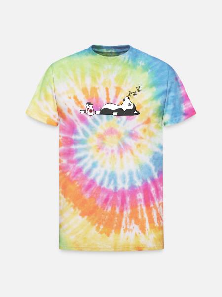 Husky Sake Drunk - Unisex Tie Dye T-Shirt - rainbow