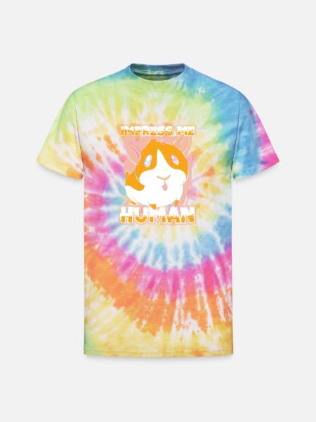 Guinea Pig Cavy - Unisex Tie Dye T-Shirt - rainbow