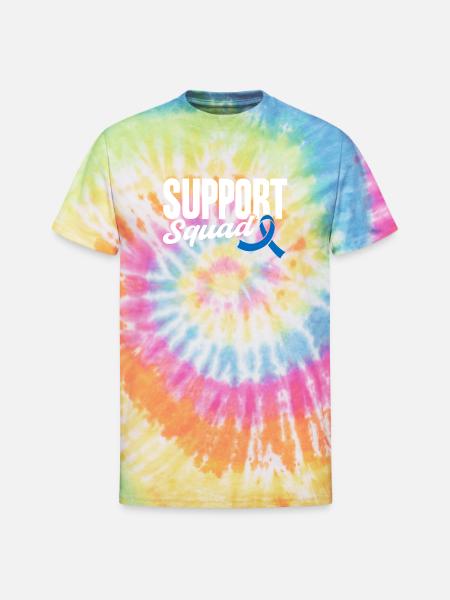 Support Squad - Unisex Tie Dye T-Shirt - rainbow