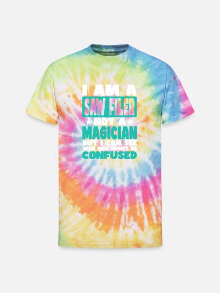 Saw Filer - Unisex Tie Dye T-Shirt - rainbow