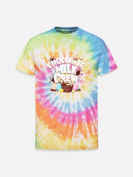 CHOCOLATE MILK CREW - Unisex Tie Dye T-Shirt - rainbow