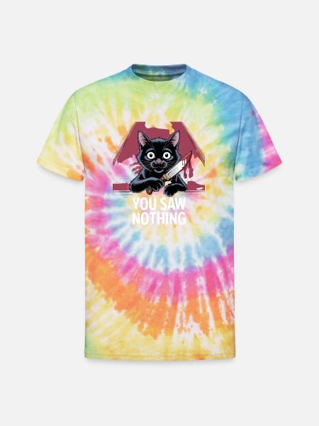 You Saw Nothing - Unisex Tie Dye T-Shirt - rainbow
