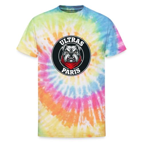 Ultras Paris Bulldog Football Fan Graphic - Unisex Tie Dye T-Shirt