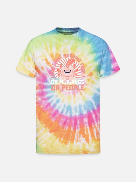 Axolotl Salamander - Unisex Tie Dye T-Shirt - rainbow