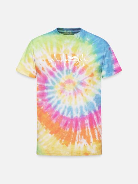 Salamander Heartbeat - Unisex Tie Dye T-Shirt - rainbow