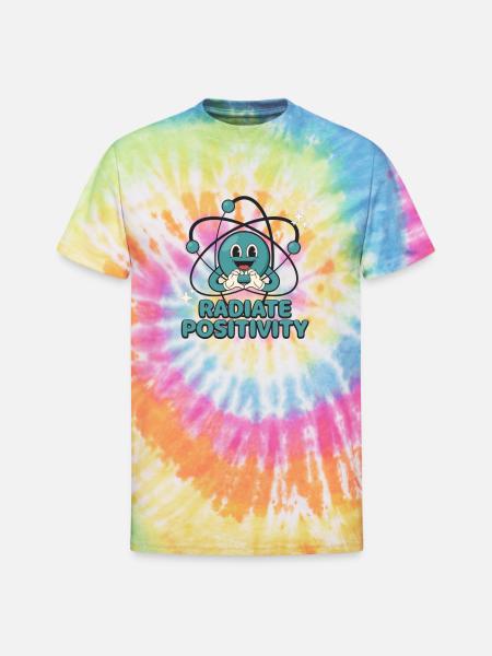 Radiate positivity - Unisex Tie Dye T-Shirt - rainbow