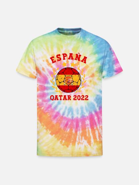 Espana Futbol - Unisex Tie Dye T-Shirt - rainbow