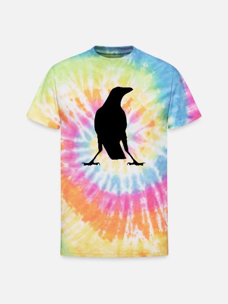 Raven - Unisex Tie Dye T-Shirt - rainbow