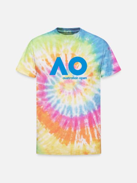 australian open logo - Unisex Tie Dye T-Shirt - rainbow