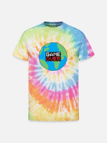 GAME OVER PLANET EARTH - Unisex Tie Dye T-Shirt - rainbow