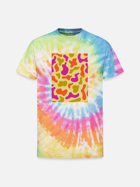 Camo - Unisex Tie Dye T-Shirt - rainbow
