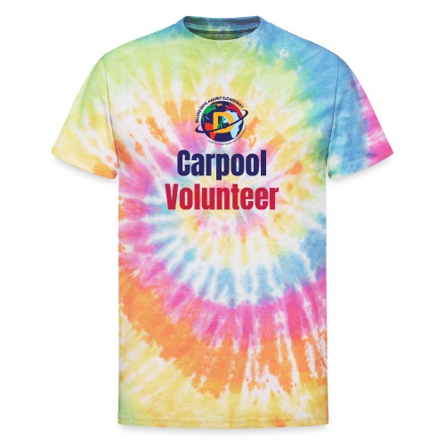 DDMES Carpool Volunteer - Unisex Tie Dye T-Shirt
