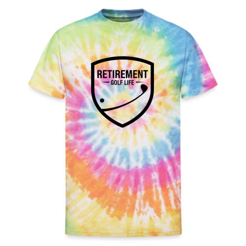 Retirement Golf Life - Sporty Retirement Gift Tee - Unisex Tie Dye T-Shirt