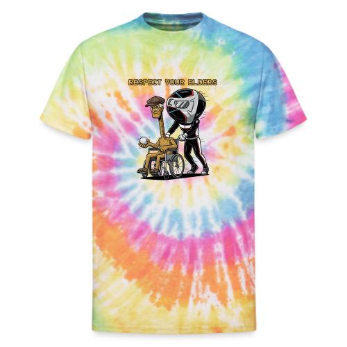 Respect Your Elders Design Golf Humor T-Shirt - Unisex Tie Dye T-Shirt