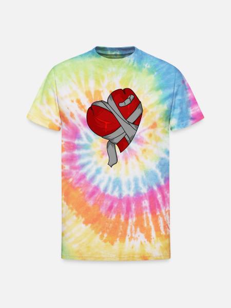 Broken Heart - Unisex Tie Dye T-Shirt - rainbow