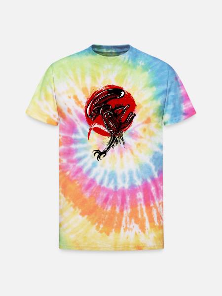 Alien Under The Sun - Unisex Tie Dye T-Shirt - rainbow