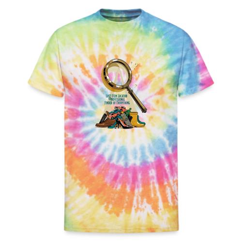 Lost Item Locator T Shirt, Professional Finder Mug - Unisex Tie Dye T-Shirt
