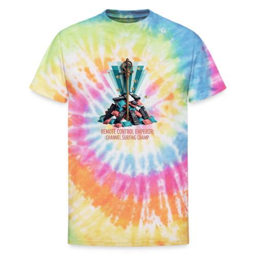 Remote Control Emperor T Shirt - Unisex Tie Dye T-Shirt