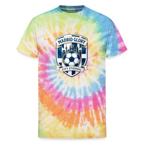 Madrid Skyline Glory T Shirt, Madrid Fan Gift - Unisex Tie Dye T-Shirt