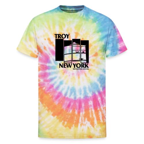 RO Troy, New York Flag Logo - Unisex Tie Dye T-Shirt