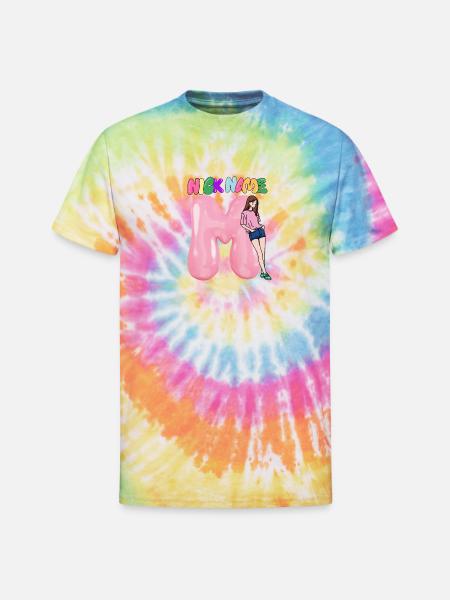 Nick Name M - Unisex Tie Dye T-Shirt - rainbow