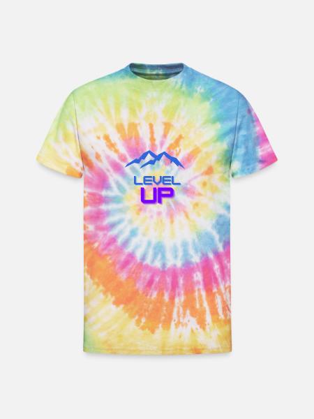 Level up - Unisex Tie Dye T-Shirt - rainbow