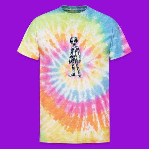 Silver Alien - Unisex Tie Dye T-Shirt