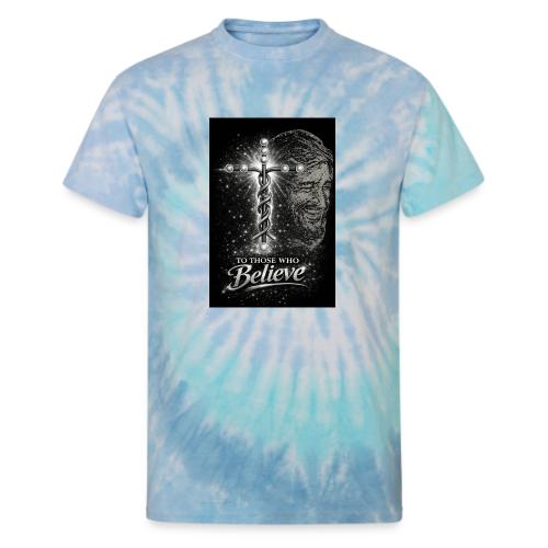Rare Portrait of Jesus Smiling shows Love for All. - Unisex Tie Dye T-Shirt