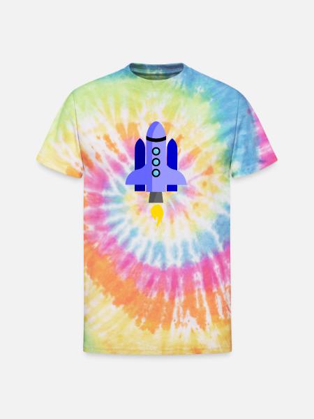 Rocket 1 - Unisex Tie Dye T-Shirt - rainbow