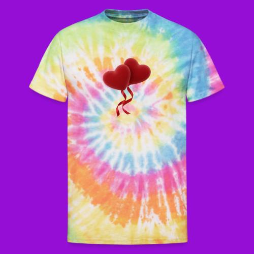 Two hearts together - Unisex Tie Dye T-Shirt