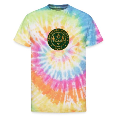 Adirondack Mountain News Classic Green Logo - Unisex Tie Dye T-Shirt