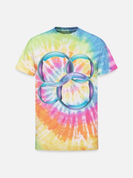 Bubbles - Unisex Tie Dye T-Shirt - rainbow