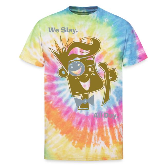 We Slay All Day Shiny Shirt Metallic Silver & Gold