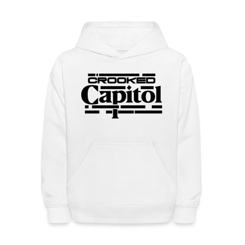 Crooked Capitol Logo Black - Kids' Hoodie