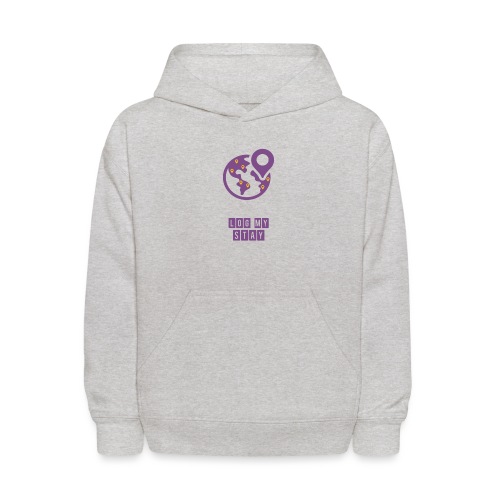 Purple logo - Kids' Hoodie