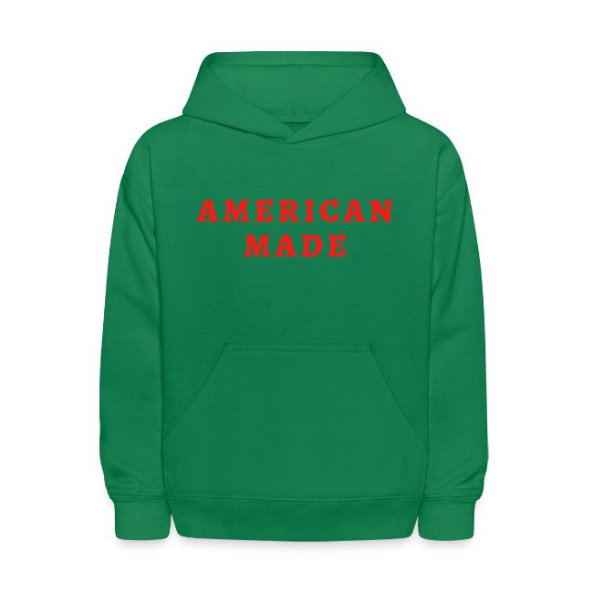 AMERICAN MADE (in red letters)