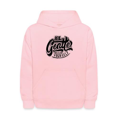 Black Typographic design - Kids' Hoodie
