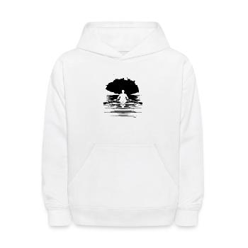 Rower Graphic - Kids' Hoodie - white - Front