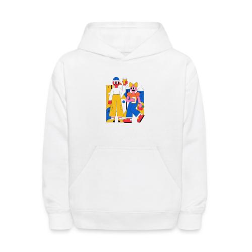 Bold Geometric Duo Pop Art - Kids' Hoodie