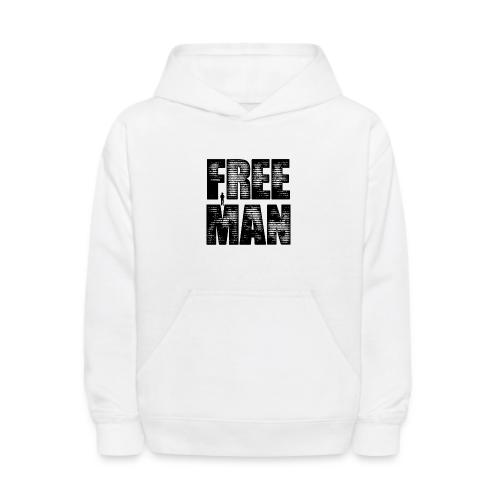 FREE MAN - Black Graphic - Kids' Hoodie