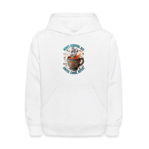 Mom's Survival Kit Tee | Coffee Chaos - Kids' Hoodie